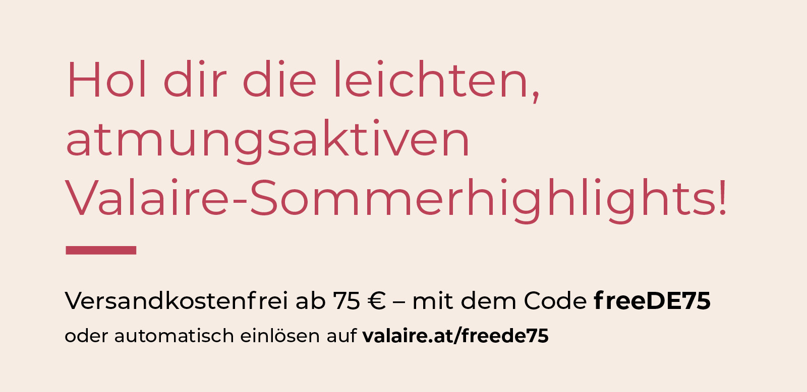 Versandkostenfrei ab 75€. Bis zum 30.06. versandkostenfrei ab 75€ Mindestbestellwert mit dem Code freeDE75.