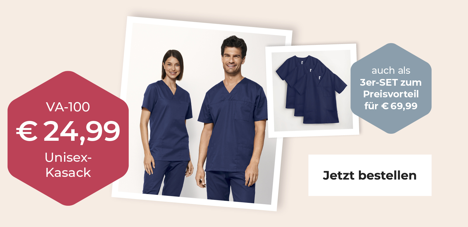 Unisex Kasack zum Kennenlernpreis